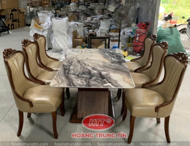 Bàn Ăn 6 Ghế Đẹp, Hiện Đại, Giá Xưởng Tại Hoàng Trung Tín