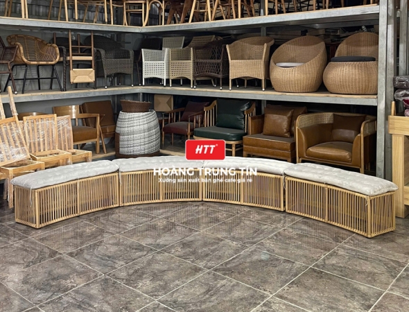Bàn ghế cafe đan nhựa mây cao cấp HTT058