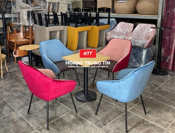 Bàn ghế cafe sắt nệm cao cấp HTT40