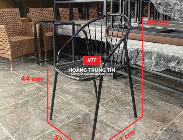 Bàn ghế cafe sắt ngoài trời HTT04