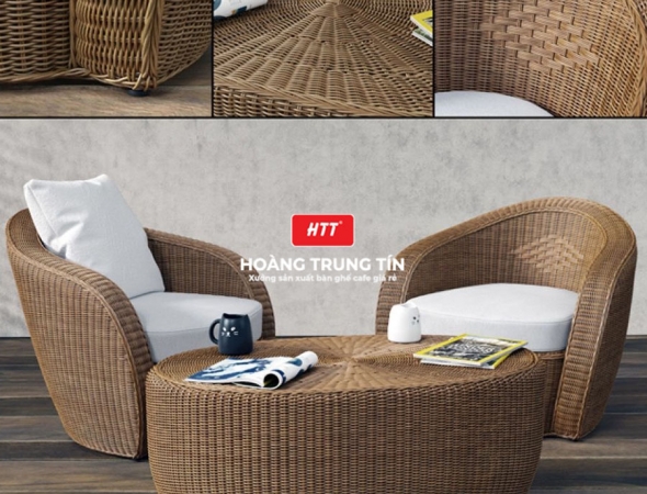 Sofa đan nhựa giả mây HTT016