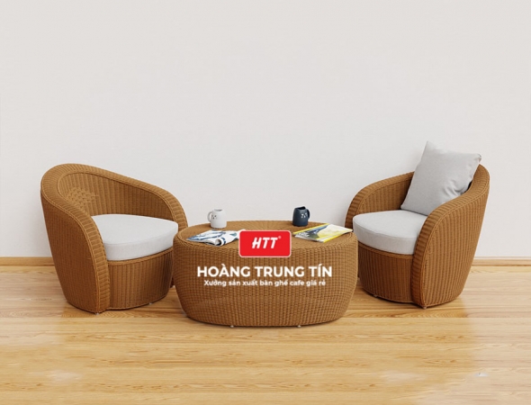 Sofa đan nhựa giả mây HTT016