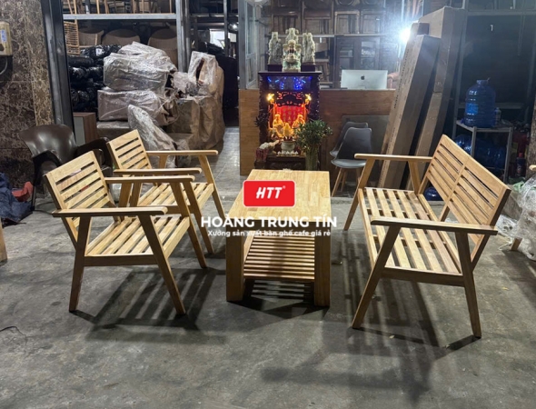 Sofa gỗ cafe cao cấp HTT01
