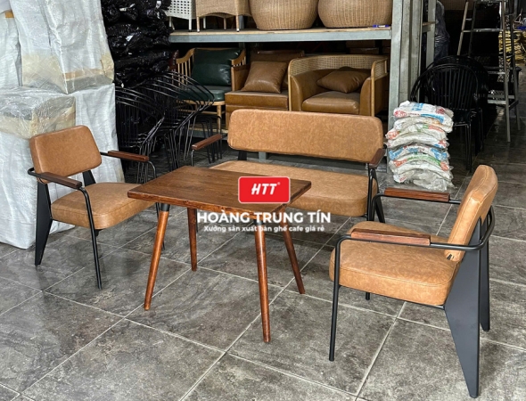 Sofa Napa cafe sắt nệm HTT01