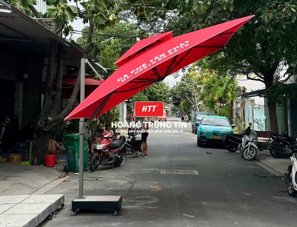 Dù che nắng lệch tâm vuông 3m HTT-01