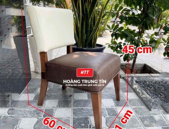 Ghế cafe gỗ nệm cao cấp HTT07