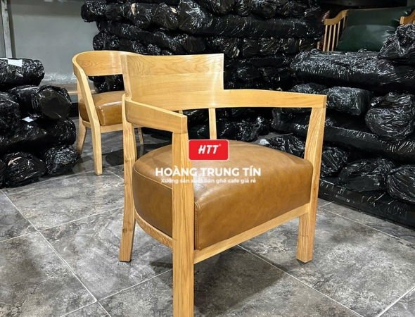 Ghế cafe gỗ nệm cao cấp HTT68