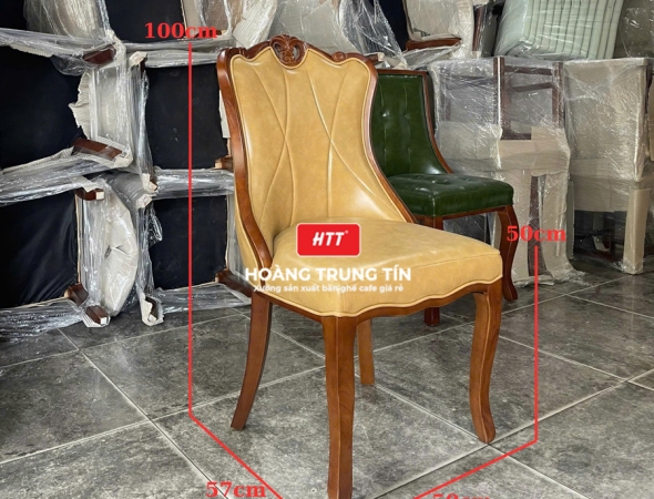 Bàn ghế nhà hàng gỗ nệm cao cấp HTT02