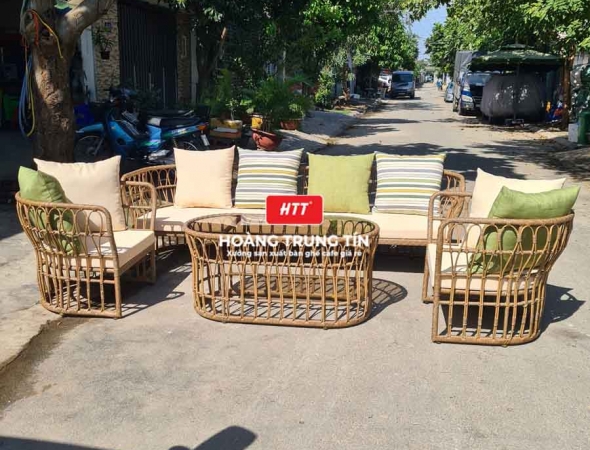 Sofa đan nhựa giả mây HTT025