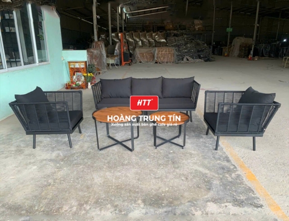 Sofa đan nhựa giả mây HTT009