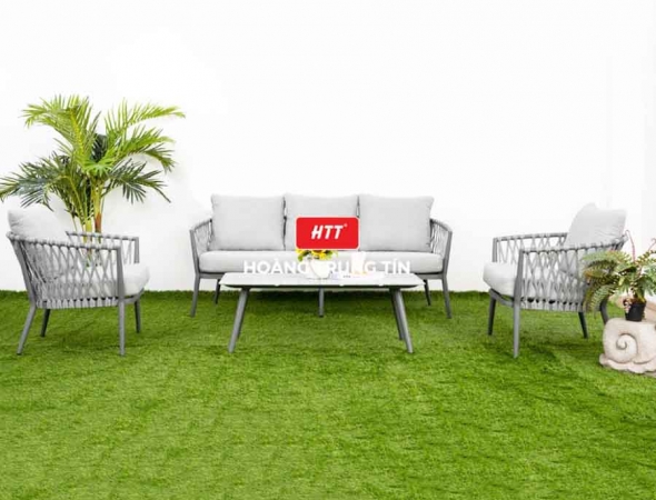 Sofa đan nhựa giả mây HTT026