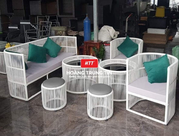 Sofa đan nhựa giả mây HTT037