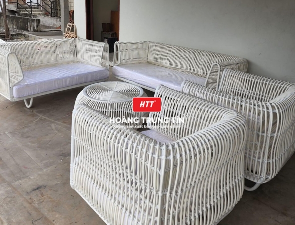 Sofa đan nhựa giả mây HTT020