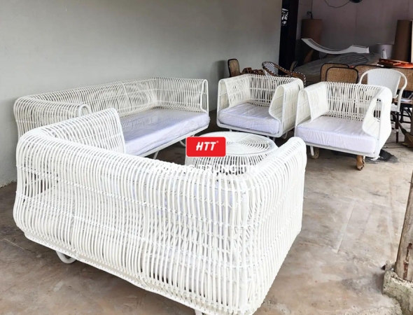 Sofa đan nhựa giả mây HTT020