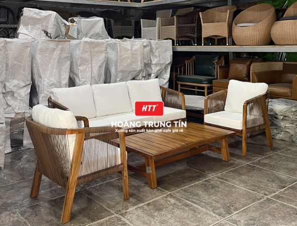 Sofa đan nhựa giả mây HTT055