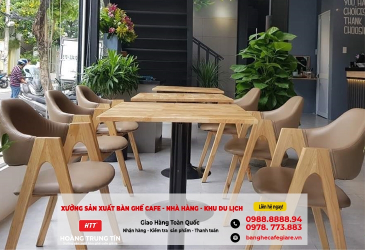Bộ bàn ghế cà phê ngoài trời hiện đại