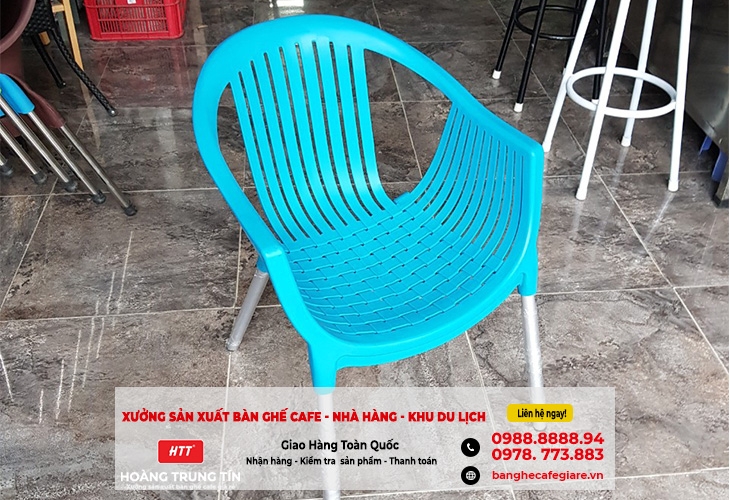 Ghế cafe nhựa nữ hoàng outdoor chất lượng tại Hải Dương