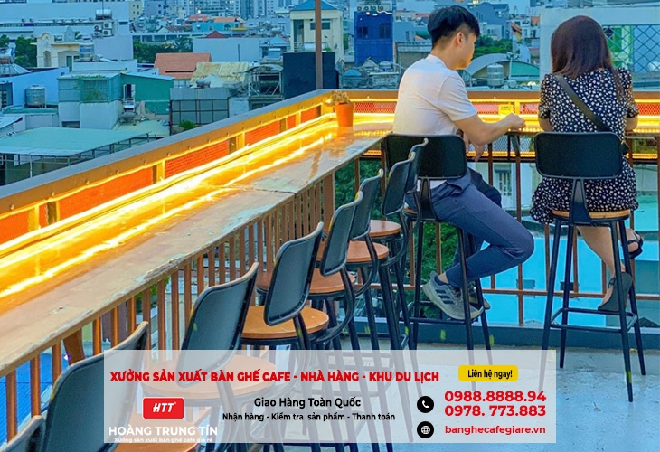 Bàn ghế giá rẻ cho quán bar, beer club ngoài trời tại Quảng Ngãi