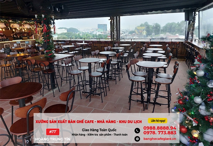 Bàn ghế Quán bar, beer club rooftop chất lượng tại Tây Ninh