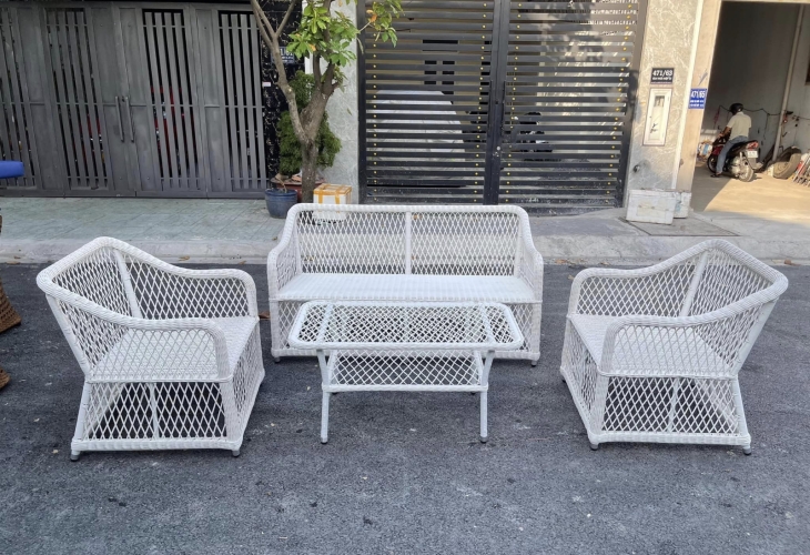 Top mẫu bàn ghế nhựa giả mây thanh lý đẹp như mới, giá cực rẻ