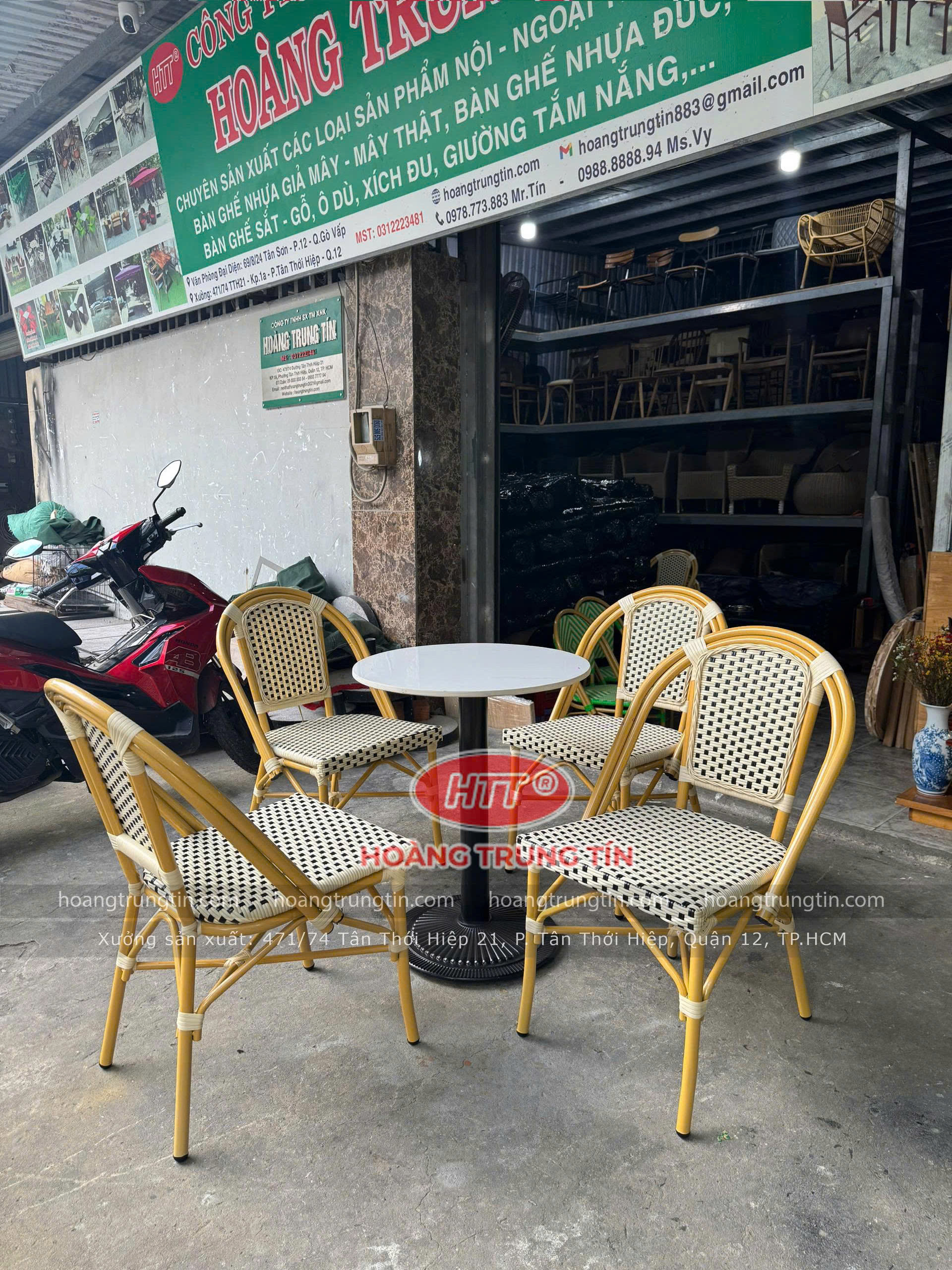 Ưu điểm nổi bật khi dùng bàn ghế nhựa giả mây ngoài trời