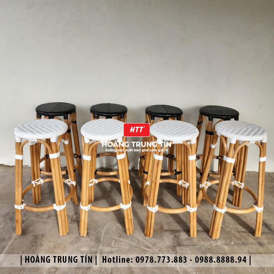 Bàn Ghế Bar Nhựa Mây