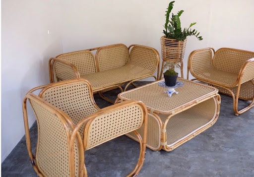 Ghế mây đan mắt cáo